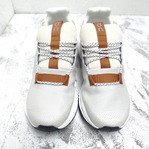 On Running White and Brown Sneakers - Picture 7 of 10